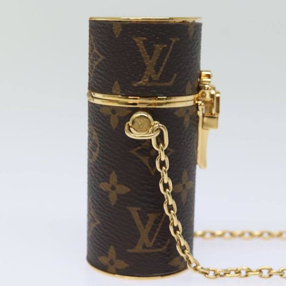 LOUIS VUITTON Monogram Lipstick Case Cosmetic Pouch MP2406 LV Auth 78001A - Picture 3 of 16